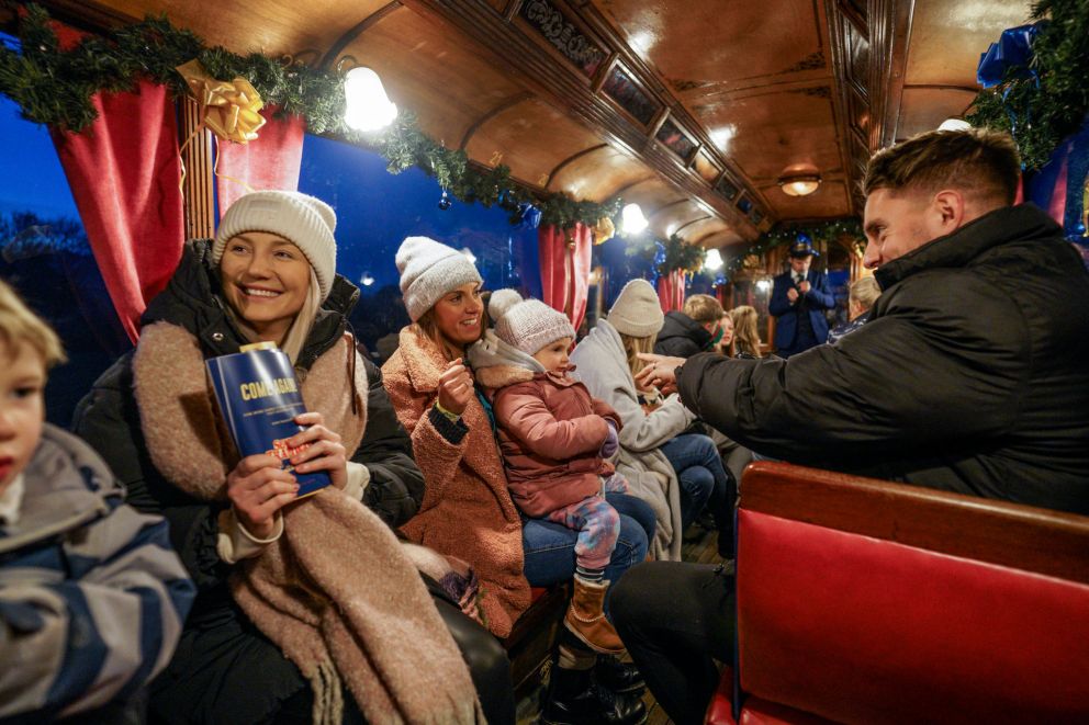 The Polar Express™ Tram Ride at Seaton Tramway, Devon this Christmas