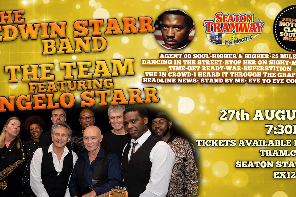 EDWIN STARR BAND AT SEATON TRAMWAY - 27th August - Seaton Tramway